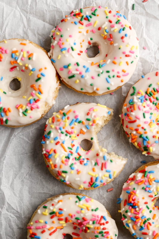 Vanilla Sprinkle Doughnut